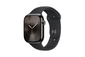 Smartwatches, Pulsuhren, Sportuhren & Schrittzähler - Apple Watch Series 10 GPS + Cellular 46mm - Slate Titanium Case with Black Sport Band - S/M - MWYD3QN/A
