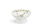 Tischgedeck - Kähler Hammershøi Christmas Bowl on stand Ø16 cm - White w. deco - 693131