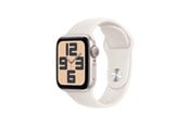 Smartwatches, Pulsuhren, Sportuhren & Schrittzähler - Apple Watch SE GPS 40mm - Starlight Aluminium Case with Starlight Sport Band - S/M - MXEF3QN/A