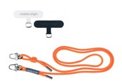 Handys - Anderes Zubehör - Mobile Origin Lanyard rope 6 mm - Orange - 82 - 163cm - LYR-UNI-ORG