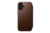 Handys - Cover & Cases - Nomad Modern Leather Folio - Brown - iPhone 16 - NM01683285