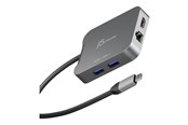 Dockingstationen - j5create 5-in-1 USB-C Travel Adapter (with Ethernet and 140W PD) - JCD3191-N