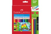 Utensilien zum Schreiben und Zeichnen - Faber-Castell Promo-Pack Buntstift dreikant 18 + 4 + 2 - 201597