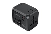 Handys - Adapter und Ladegeräte - Choetech PD5008 travel charger 3xUSB-A 2xUSB-C GaN 35W US/EU/UK/AU (black) - PD5008