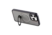 Handys - Cover & Cases - Joyroom Magnetic protective phone case with holder JR-BP004 for iPhone 15 Pro (black) - JR-BP004 iP 15 Pro B