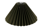 Lampen - Alpe Design Plissierter Lampenschirm aus olivgrün Leinen 21 cm - 4142138
