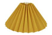 Lampen - Alpe Design Plissierter Lampenschirm aus gelbem Leinen 21 cm - 4142142