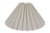 Lampen - Alpe Design Plissierter Lampenschirm aus weißem Leinen 23 cm - 4142302