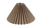 Lampen - Alpe Design Plissierter Lampenschirm aus grau Leinen 23 cm - 41423512