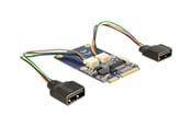 Controller - DeLOCK MiniPCIe I/O PCIe full size 2 x USB 2.0 - 95242