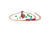 Holzspielzeug - Eichhorn Train Track with Bridge Playset 33 piece - 100006205