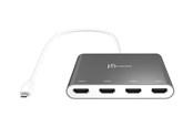 Display Kabel - j5create USB-C to 4-Port HDMI Multi Monitor Adapter - JCA366-N