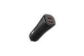 Handys - Adapter und Ladegeräte - Spigen Essential 50W Car Charger EV502 - black - ACP08523
