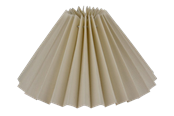 Lampen - Alpe Design Plissierter Lampenschirm aus cremefarbenem Leinen 21 cm - 4142103