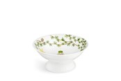 Tischgedeck - Kähler Hammershøi Christmas Bowl on stand Ø23 cm - White w. deco - 693130