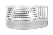 Tastaturen - Logitech Wave Keys - keyboard - QWERTZ - German - off-white - Tastatur - Deutsch - Weiss - 920-012284