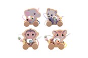 Baby Spielzeug - Joueco The Wildies Wooden Animal with Bead Track - 80115