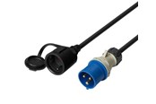 Andere Kabel - Deltaco Earthed Adapter Cable 1-Phase - 7333048048998