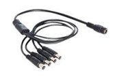 Stromkabel (Intern) - DeLOCK - Power Splitter - DC Jack 5.5 x 2.1 mm to DC Jack 5.5 x 2.1 mm - 50 cm - 83287