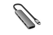 Dockingstationen - Satechi 6-in-1 USB-C Slim Multiport Adapter - Space Grey - ST-P6SM