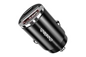 Handys - Adapter und Ladegeräte - Choetech TC0006 1x USB-A 1x USB-C 30W PD 3.0 car charger (black) - TC0006