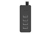USB-Hubs - ORICO W5P-100 USB to 4x USB 2.0 Hub Adapter (black) USB-Hubs - USB 2.0 - 4 - Schwarz - W5P-U2-100-BK-EP