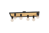 Lampen - EGLO CONSETT ceiling lamp black/brown - 43724