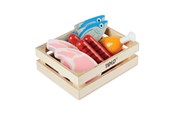 Holzspielzeug - Tidlo Wooden Play Food Meat and Fish in Box 8 pieces. - T0104