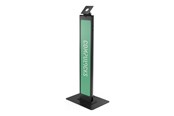 Monitorhalterung - Compulocks BrandMe stand - for LCD display - brandable with large base plate - black - 140BLBPB