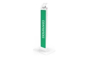 Monitorhalterung - Compulocks BrandMe stand - for LCD display - brandable with large base plate - white - 140WLBPW