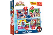 Puzzle - Trefl Puzzle - Spidey and his Amazing Friends - Spideys Team (4in1) Boden - TFL34611