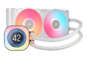 CPU Kühler - Corsair iCUE LINK TITAN 240 RX LCD White - CPU-Wasserkühlung - Max 36 dBA - CW-9061025-WW