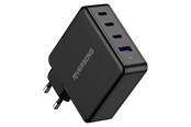 Handys - Adapter und Ladegeräte - Riversong PowerKub 100W GaN Charger 3xUSB-C/1XUSB-A Output Black - AD105-EU-BLACK