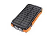 Powerbank (Akku) - Choetech B567 Solar power bank with inductive charging 3x USB 20000mAh 20W / QC 18W / Qi 10W (black-orange) - 20000 mAh - B657
