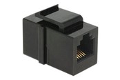 Netzwerkzubehör - DeLOCK Keystone Module RJ12 Female > RJ12 Female Cat.3 Black - 86390