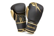 Sport & Fitness - Reebok Retail 14 oz Boxing Gloves - Gold / Black - RSCB-11117GB-14