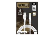 USB Kabel - Grateq PRO Lightning cable - Lightning / USB - 1.5 m - 86030GC