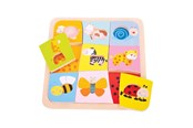 Baby Spielzeug - Bigjigs Wooden Animal Patterns Puzzle 9 pcs. - BJ509