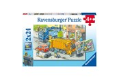 Puzzle - Ravensburger Jigsaw puzzle Garbage truck and Tow truck 2x24 pc Boden - 050963
