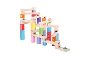 Bausets - Bigjigs Wooden Marble Track 53pcs - BJ786