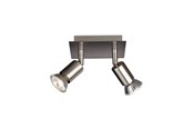 Lampen - Philips CARREA plate/spiral nickel 2x50W 230V - 915000868502