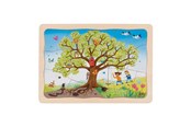 Puzzle - Goki Wooden Jigsaw Puzzle My Apple Tree 32 pcs. Holz - 57346