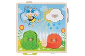 Puzzle - Goki Wooden Background Shape Puzzle Garden 4 pcs. Holz - 57340