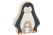Puzzle - Goki Wooden Puzzle Standing Penguin 2 pcs. Holz - 57333