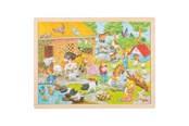 Puzzle - Goki Wooden Jigsaw Puzzle Petting Zoo 48 pcs. Holz - 57685
