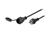 Stromkabel (Intern) - Pro goobay - power cable - Power (CEE 7/4) - Type F Plug - 25 m - Schwarz - 4040849448416