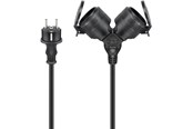 Stromkabel (Extern) - Pro Outdoor Double Extension Cable - Power (CEE 7/7) - Type E/F Plug - 25m - Schwarz - 4040849654367