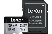 Speicherkarten - Lexar Professional Silver Plus MicroSD/SD - 205MB/s - 1TB - LMSSIPL001T-BNANG