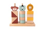 Baby Spielzeug - Trixie Baby Wooden Animals Stacking Blocks 15 pcs. - 36-175