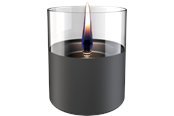 Einrichtung - Tenderflame Lilly 10 Dark Grey Glass - TF-200017